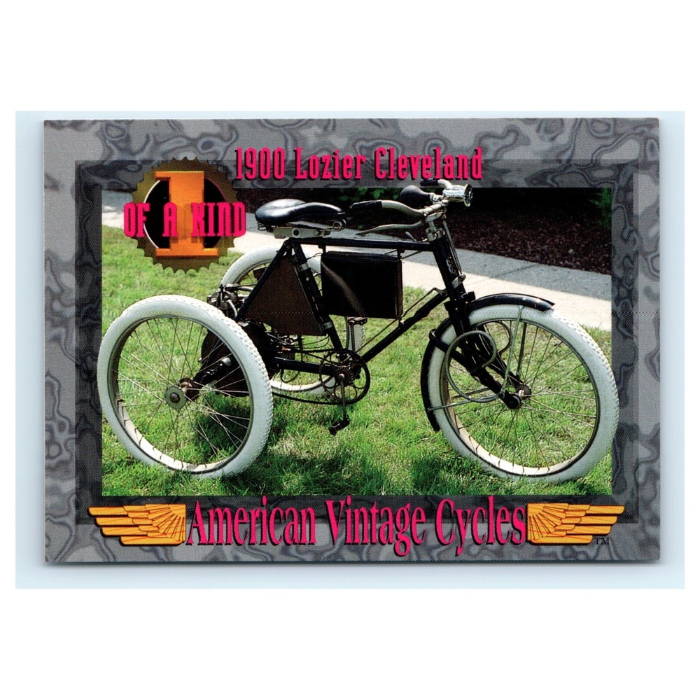 American Vintage Cycles Card 1900 Lozier Cleveland Motorcycle Series II #172